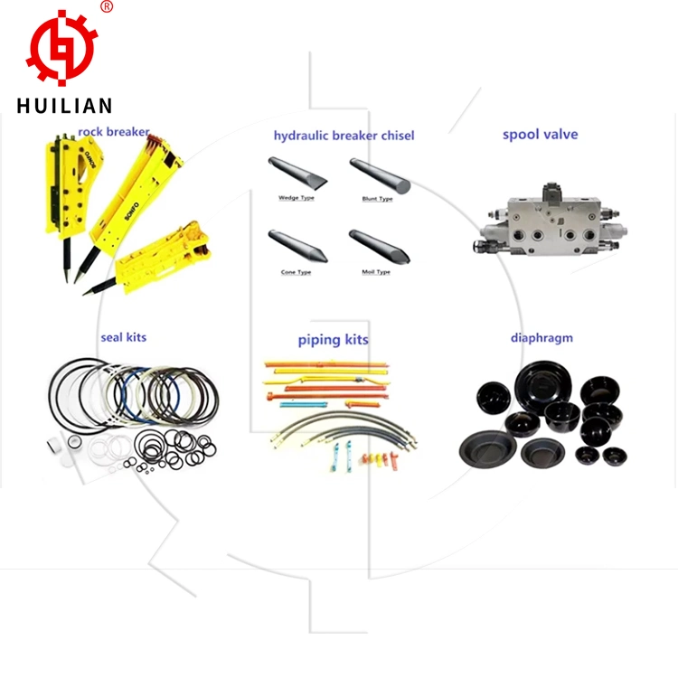 Hb20g Hb30g Rock Hammer Silence Type Hydraulic Breaker Box Type Breaker