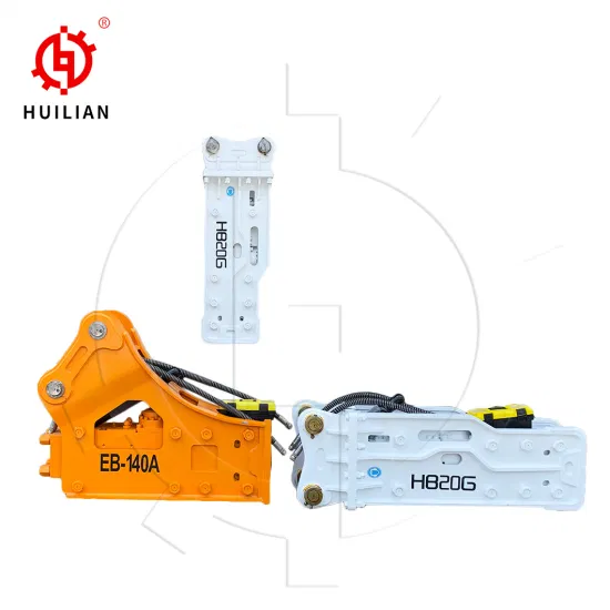 Hb20g Hb30g Martelo de rocha tipo silêncio disjuntor hidráulico tipo caixa